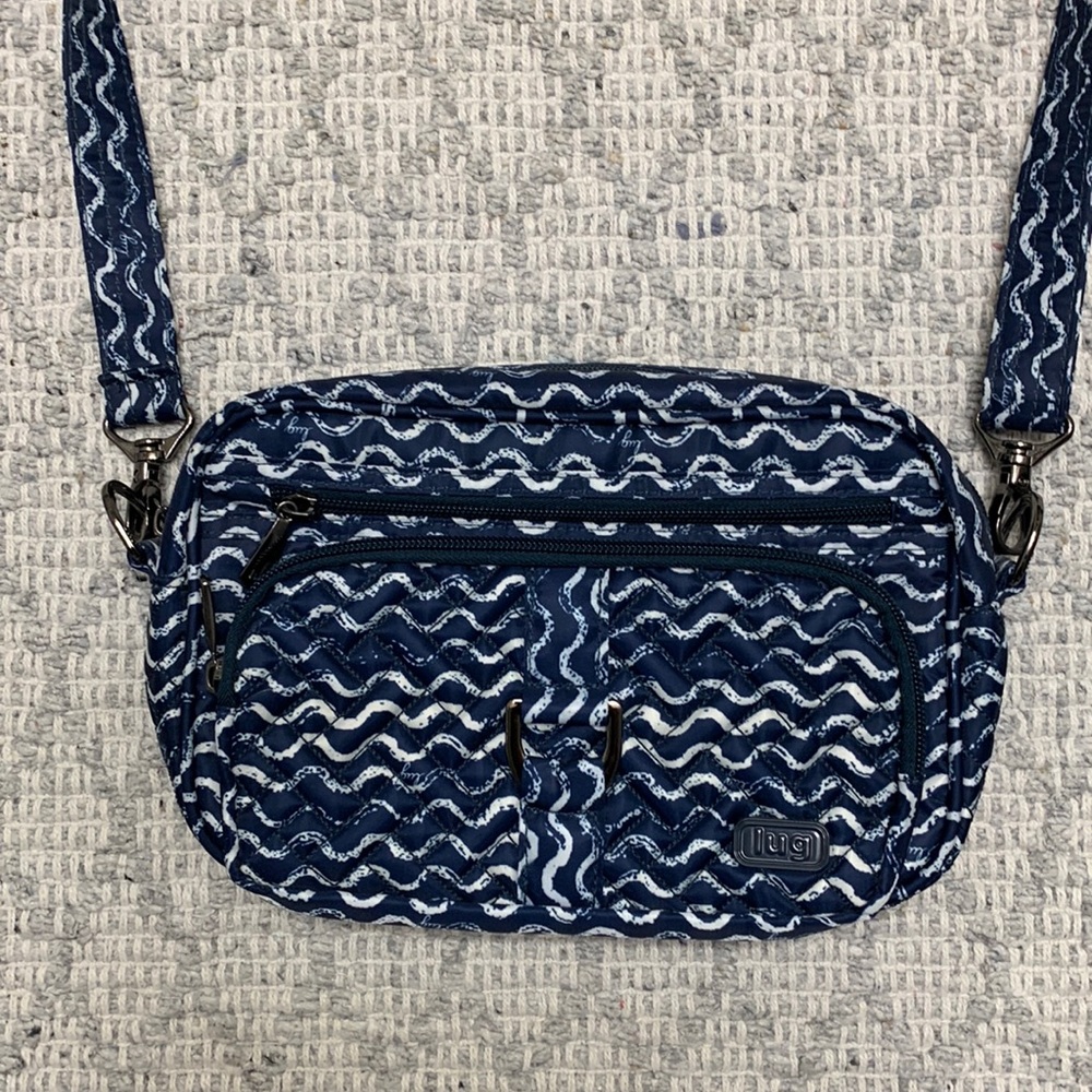 Lug - blue & white crossboady